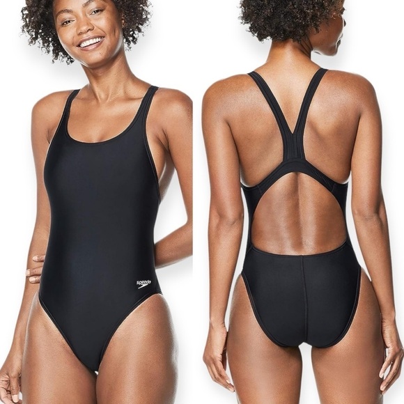 🌻NEW Speedo Competitive Black1-Piece ProLT Super Pro Swimsuit Women Size 6/32 - Picture 1 of 12